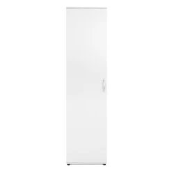 Armoire 1 Porte 6 Niveaux Blanc -ATMOSPHERA Soldes Boutique armoire 1 porte 6 niveaux andy blanc 3