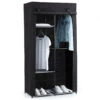 Armoire Modulable 3 Penderies / 5 étagères Noir 5Five -ATMOSPHERA Soldes Boutique armoire penderie 3 etageres noir