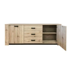 Bahut 3 Tiroirs 2 Portes Olivier -ATMOSPHERA Soldes Boutique bahut 3 tiroirs 2 portes olivier 2