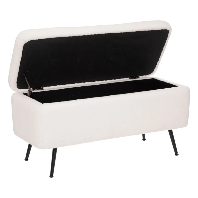 Banc Coffre Bouclette Blanc Aurora Atmosphera 3 Banc Coffre Bouclette Blanc Aurora Atmosphera – Image 3