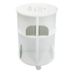 Bibliothèque Ronde Petite Histoire Enfant Roulettes Gris Atmosphera -ATMOSPHERA Soldes Boutique bibliotheque ronde petite histoire enfant roulettes gris atmosphera 3