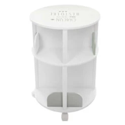 Bibliothèque Ronde Petite Histoire Enfant Roulettes Gris Atmosphera -ATMOSPHERA Soldes Boutique bibliotheque ronde petite histoire enfant roulettes gris atmosphera 4