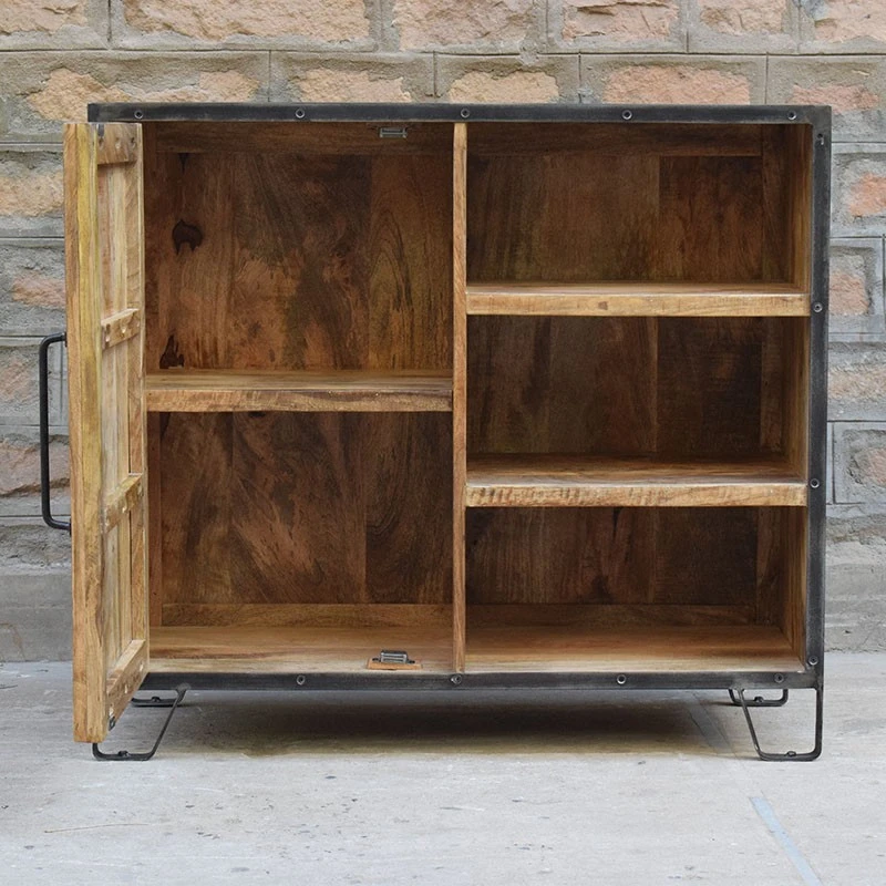 Buffet 1 Porte 3 Niches Manguier 8 Buffet 1 Porte 3 Niches Manguier – Image 8