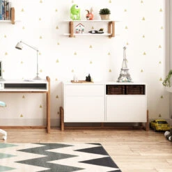 Buffet 1 Tiroir 2 Portes Oslo Blanc 11 Buffet 1 Tiroir 2 Portes Oslo Blanc -ATMOSPHERA Soldes Boutique buffet 1 tiroir 2 portes oslo blanc 3