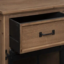 Buffet 2 Portes Coulissantes 4 Tiroirs Danik Atmosphera -ATMOSPHERA Soldes Boutique buffet 2 portes coulissantes 4 tiroirs danik atmosphera 6