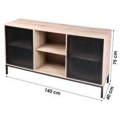 Buffet 2 Portes 2 Niches Soho -ATMOSPHERA Soldes Boutique buffet 2 portes niches soho 2