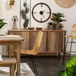 Buffet 3 Portes En Acacia Banila Atmosphera -ATMOSPHERA Soldes Boutique buffet 3 portes en acacia banila atmosphera 5