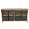 Buffet 4 Portes En Bois Massif Et Métal -ATMOSPHERA Soldes Boutique buffet 4 portes en bois massif et metal