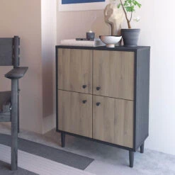 Demeyere Buffet 4 Portes Industriel Arty -ATMOSPHERA Soldes Boutique buffet 4 portes industriel arty 1 1