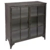 Buffet Broc 2 Portes Métal Noir Atmosphera -ATMOSPHERA Soldes Boutique buffet broc 2 portes metal noir atmosphera