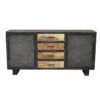 Buffet Métal Et Bois Jodhpur 2 Portes 4 Tiroirs -ATMOSPHERA Soldes Boutique buffet metal et bois jodhpur 2 portes 4 tiroirs