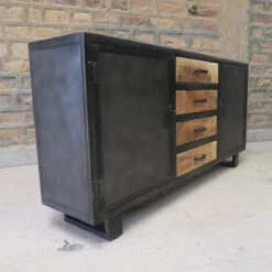 Buffet Métal Et Bois Jodhpur 2 Portes 4 Tiroirs 6 Buffet Métal Et Bois Jodhpur 2 Portes 4 Tiroirs -ATMOSPHERA Soldes Boutique buffet metal et bois jodhpur 2 portes 4 tiroirs 2