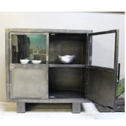 Buffet Métal Noir Jodhpur 2 Portes 6 Buffet Métal Noir Jodhpur 2 Portes -ATMOSPHERA Soldes Boutique buffet metal jodhpur portes 2