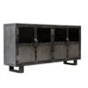 Buffet Métal Noir Jodhpur 4 Portes -ATMOSPHERA Soldes Boutique buffet metal jodhpur portes inditime