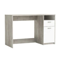 Demeyere Bureau Détroit Béton 1 Porte + 1 Niche + 1 Tiroir 7 Demeyere Bureau Détroit Béton 1 Porte + 1 Niche + 1 Tiroir -ATMOSPHERA Soldes Boutique bureau detroit blanc beton 1 porte 1 niche 1 tiroir 1