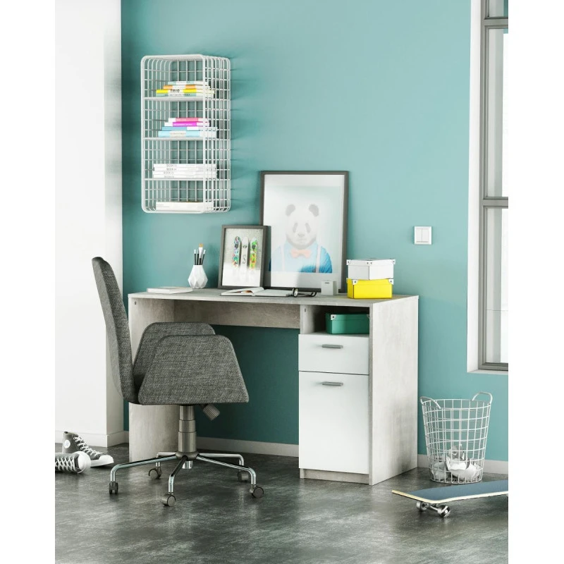 Demeyere Bureau Détroit Béton 1 Porte + 1 Niche + 1 Tiroir 5 Demeyere Bureau Détroit Béton 1 Porte + 1 Niche + 1 Tiroir – Image 5