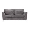 Canapé 2 Places Isla Velours Côtelé Gris