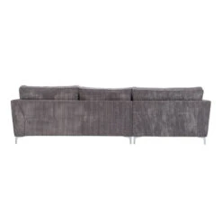 Canapé Angle Droit Isla Velours Côtelé Gris -ATMOSPHERA Soldes Boutique canape angle droit gris isla 5