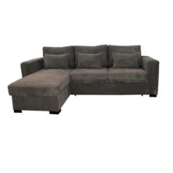 Canapé D'angle Joe Gauche Ou Droite Gris Convertible Lit -ATMOSPHERA Soldes Boutique canape d angle joe gauche ou droite gris convertible lit 4