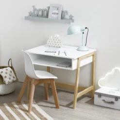 Chaise Enfant Pieds Bois Atmosphera Blanc -ATMOSPHERA Soldes Boutique chaise enfant pieds bois atmosphera blanc 3