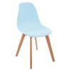 Chaise Enfant Pieds Bois Atmosphera Bleu