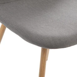 Chaise Taho Gris Foncé Assise Rembourrée Atmosphera -ATMOSPHERA Soldes Boutique chaise taho gris fonce assise rembourree atmosphera 2