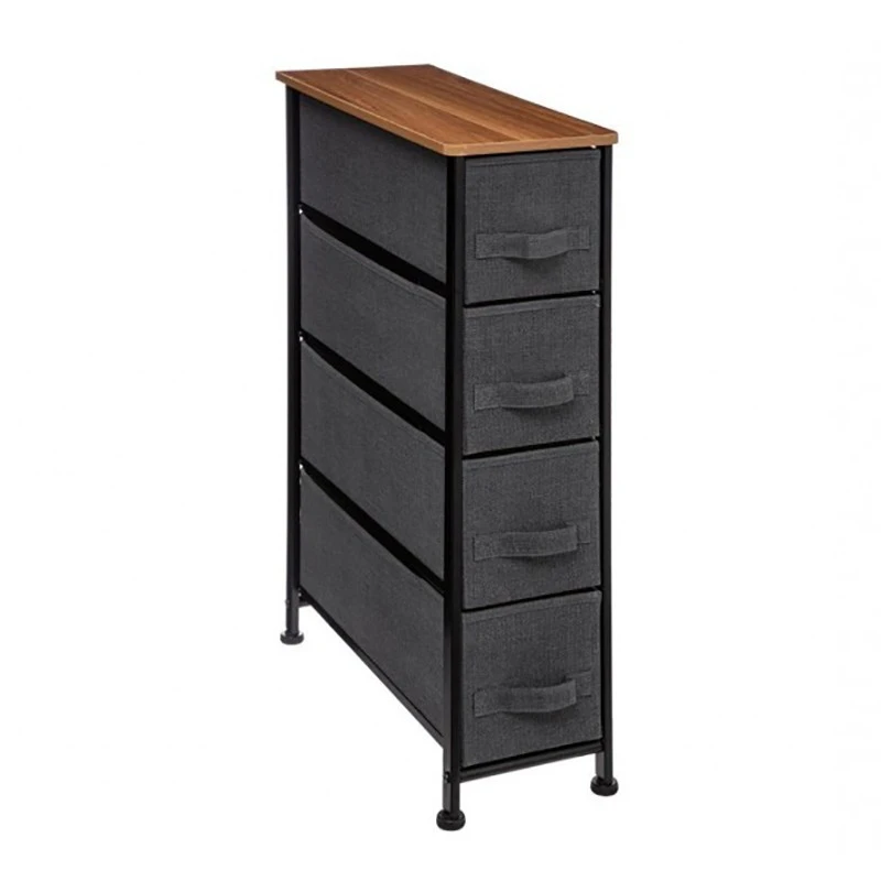 Chiffonnier 4 Tiroirs Gris Foncé 5Five 1 Chiffonnier 4 Tiroirs Gris Foncé 5Five