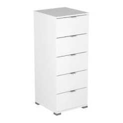 Demeyere Chiffonnier 5 Tiroirs Blanc Perfect