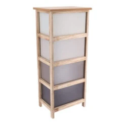 Chiffonnier Grand Modèle 4 Tiroirs Dégradé Taupe -ATMOSPHERA Soldes Boutique chiffonnier grand modele 4 tiroirs degrade taupe 2