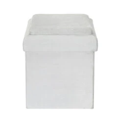 Coffre Pouf Pliable Gris Compatible Briques -ATMOSPHERA Soldes Boutique coffre pouf pliable gris compatible briques 7