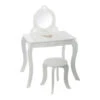 Coiffeuse Avec Tabouret Enfant Blanc Atmosphera -ATMOSPHERA Soldes Boutique coiffeuse avec tabouret pour enfant blanche