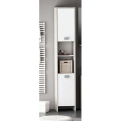 Demeyere Colonne 2 Portes HONOLULU Blanc/chêne Champagne 7 Demeyere Colonne 2 Portes HONOLULU Blanc/chêne Champagne -ATMOSPHERA Soldes Boutique colonne 2 portes honolulu blanc chene champagne 2