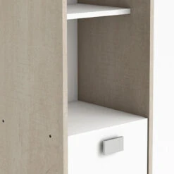 Demeyere Colonne 2 Portes HONOLULU Blanc/chêne Champagne 9 Demeyere Colonne 2 Portes HONOLULU Blanc/chêne Champagne -ATMOSPHERA Soldes Boutique colonne 2 portes honolulu blanc chene champagne 4