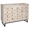 Commode 12 Tiroirs Ajay Manguier Sculpté Atmosphera -ATMOSPHERA Soldes Boutique commode 12 tiroirs ajay manguier sculpte atmosphera
