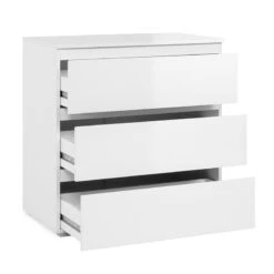 Commode 3 Tiroirs Capetown Blanc -ATMOSPHERA Soldes Boutique commode 3 tiroirs capetown blanc 2