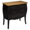 Commode 3 Tiroirs Chrysa Noire Atmosphera -ATMOSPHERA Soldes Boutique commode 3 tiroirs chrysa noire atmosphera