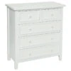 Commode Charme 5 Tiroirs Blanc Atmosphera -ATMOSPHERA Soldes Boutique commode charme 5 tiroirs blanc