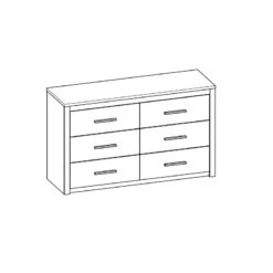 Demeyere Commode Kansas 6 Tiroirs -ATMOSPHERA Soldes Boutique commode colorado 6 tiroirs 2