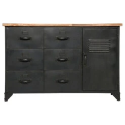 Commode Métal Et Bois Cierna Atmosphera -ATMOSPHERA Soldes Boutique commode metal torof atmosphera 3