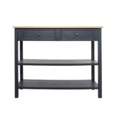 Console Damian Bois Gris Foncé Atmosphera -ATMOSPHERA Soldes Boutique console damian bois atmosphera 3