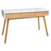 Console Sur Pieds Bois Elva Blanc Atmosphera -ATMOSPHERA Soldes Boutique console sur pieds bois elva blanc atmosphera