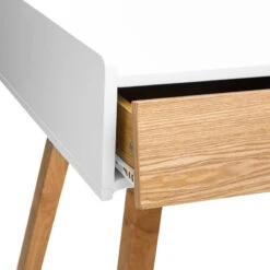 Console Sur Pieds Bois Elva Blanc Atmosphera -ATMOSPHERA Soldes Boutique console sur pieds bois elva blanc atmosphera 2