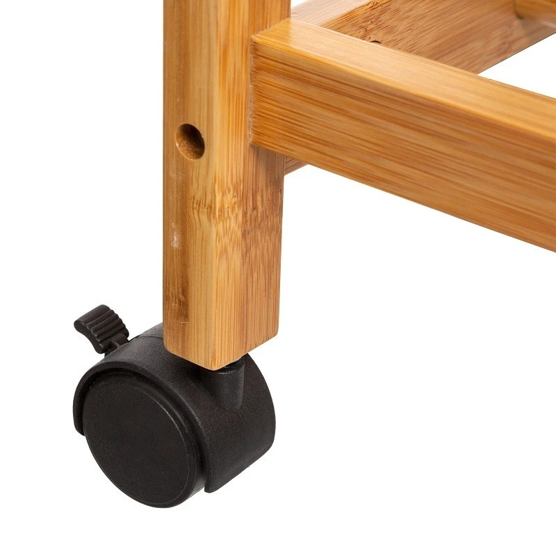 Desserte Bambou 1 Tiroir Roulettes 37 Cm 5Five 2 Desserte Bambou 1 Tiroir Roulettes 37 Cm 5Five – Image 2