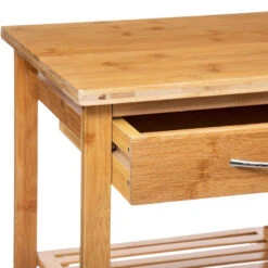 Desserte Bambou 1 Tiroir Roulettes 37 Cm 5Five 5 Desserte Bambou 1 Tiroir Roulettes 37 Cm 5Five -ATMOSPHERA Soldes Boutique desserte bambou 1 tiroir roulettes 37 cm 5five 2