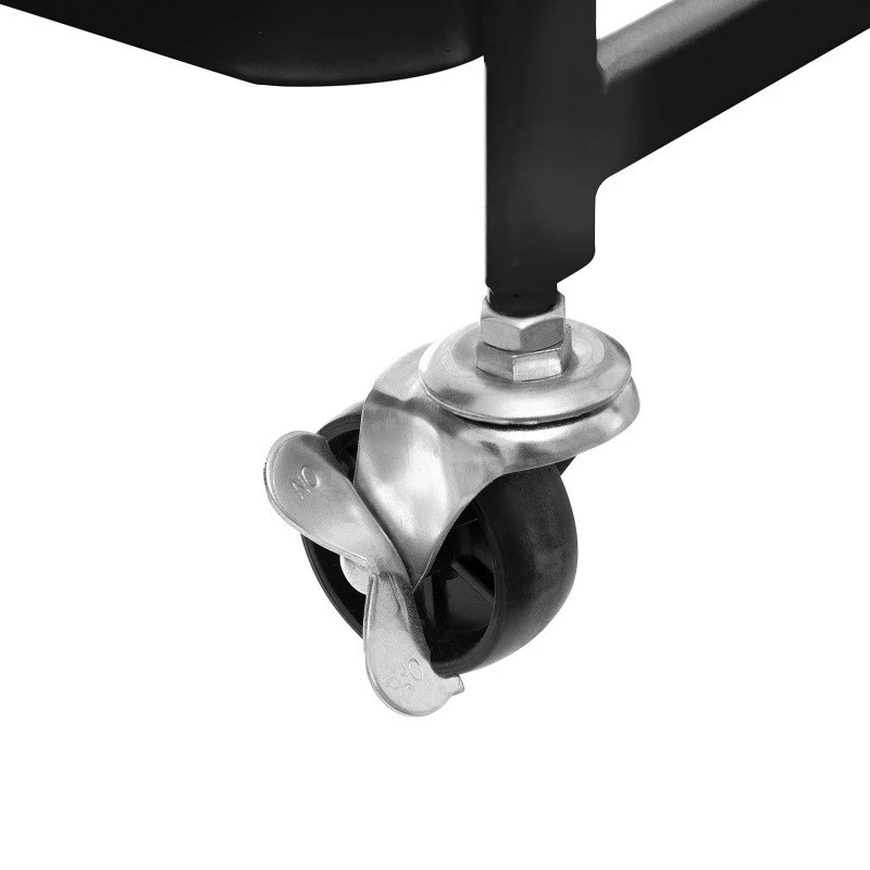 Desserte Métal Noir Roulettes 52 Cm 5five 2 Desserte Métal Noir Roulettes 52 Cm 5five – Image 2