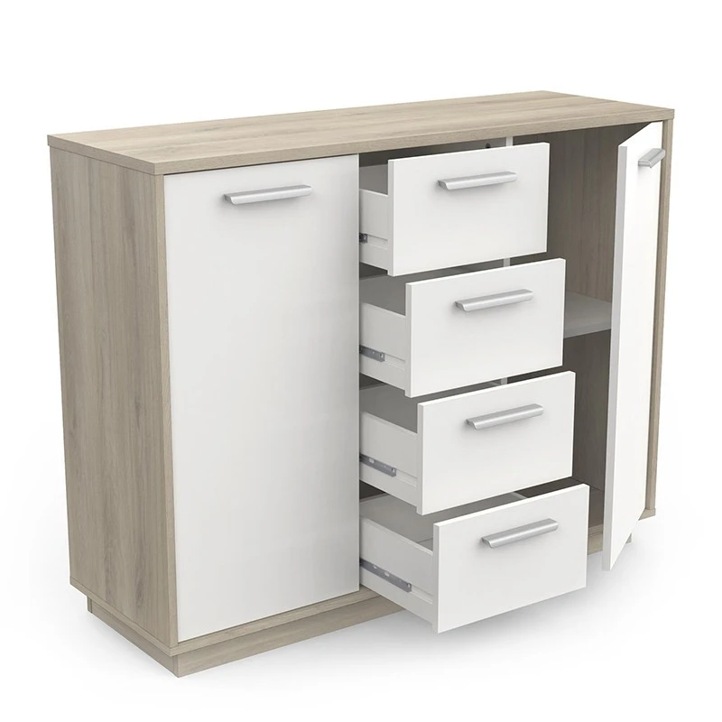 Demeyere Buffet Bas 2 Portes 4 Tiroirs Léo 2 Demeyere Buffet Bas 2 Portes 4 Tiroirs Léo – Image 2