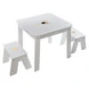 Ensemble Table + 2 Tabourets Enfant Blanc Doré Dream Atmosphera -ATMOSPHERA Soldes Boutique ensemble table 2 tabourets enfant blanc dore dream atmosphera