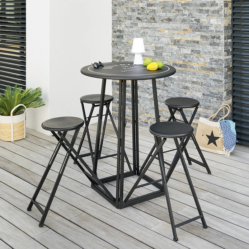 Ensemble Table Haute Et 4 Tabourets Ext Atmosphera 2 Ensemble Table Haute Et 4 Tabourets Ext Atmosphera – Image 2