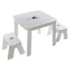 Ensemble Table + 2 Tabourets Enfant Blanc Gris Dream Atmosphera -ATMOSPHERA Soldes Boutique ensemble table tabourets enfant blanc gris dream atmosphera