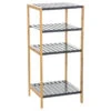 Etagère 4 Niveaux Salle Bain Varia Gris Bambou -ATMOSPHERA Soldes Boutique etagere 4 niveaux salle bain varia gris bambou
